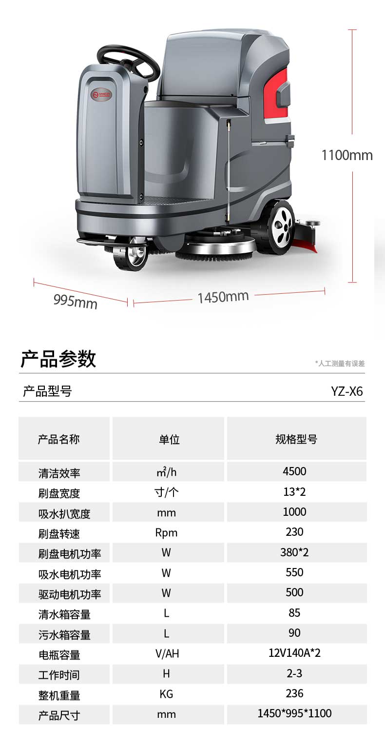 揚(yáng)子電動(dòng)洗地機(jī)X6